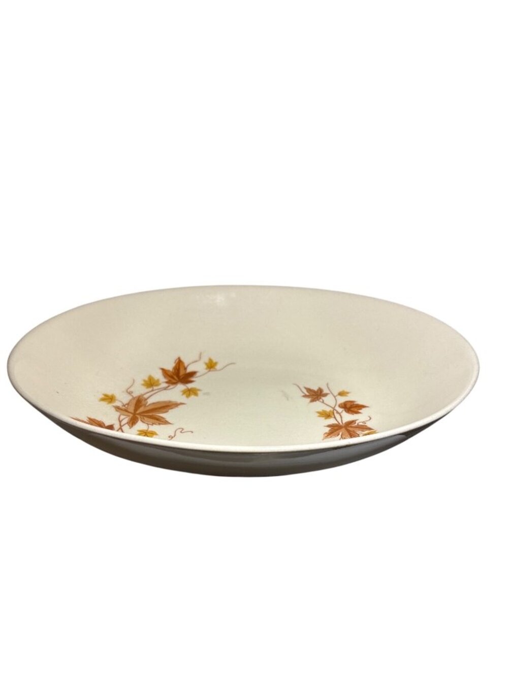Autumn Leaves Japan Serving Bowl Ceramic Vintage 10 x 8 x 2"